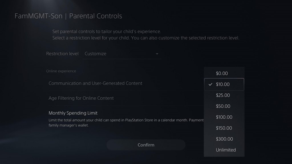 PlayStation 5 Parental Controls | Ratings