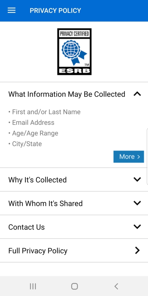 Checking what information a mobile app collects